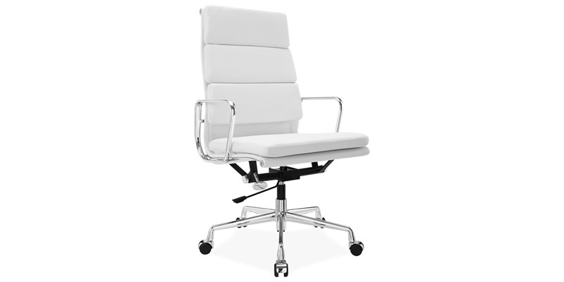Eames Style Ea219 High Back Softpad, Eames Style Office Chair White
